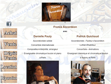 Tablet Screenshot of franceaccordeon.com